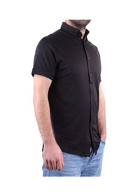 Resim Twister Jeans Twister 1853 Siyah Kısa Kol Günlük Pamuklu Erkek Gömlek Siyah 