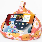 Resim NİATEKS iPad, Tablet, E-okuyucu ve Kitap Yastığı / iPoof Turuncu Çiçek 