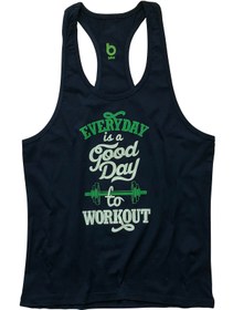 Resim BLUU Unisex Lacivert Fitness Gym Tank Top Sporcu Atleti Goodday 