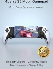 Resim S5 Mobil Oyun Kolu & Gamepad Dönüştürücü - Android, iOS, PC Uyumlu - Type-C Bağlantı & Titreşimli 