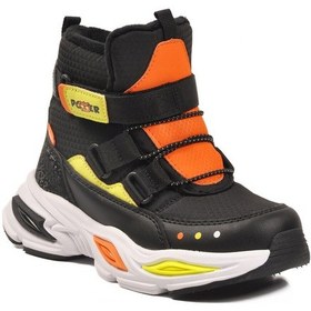 Resim Pepino Siyah Cırtlı İçi Polarlı Soğuğa Dirençli Kaymaz Erkek Çocuk Bot 2087 F Siyah 