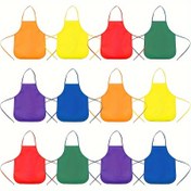 Resim 6/12 adet Canlı Non-Woven Kumaş Önlükler Genç Sanatçılar İçin - Mutfak, Sınıf, Topluluk Etkinlikleri, Partiler, El Sanatları ve Sanat Aktiviteleri İçin İdeal - Dayanıklı Polyester, Çoklu Renkler Mevcut, Sınıf Aktiviteleri | Canlı Önlük Seti | Dayanıklı Polyester Önlük 