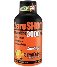 Resim Zero Shot Portakal Aromalı L Karnitin 12×60 ML 3000 Mg L- Carnitine 