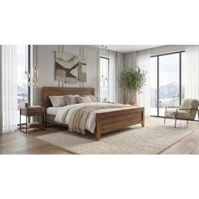 Resim Mukotoys Prime Soft 90X190 cm Tek Kişilik Karyola - 1. Sınıf Mdf - Ceviz Renk - Modern Ahşap Yatak 