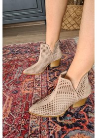 Resim 019 1015 Topukla Kadın Süet Yazlık Bot 