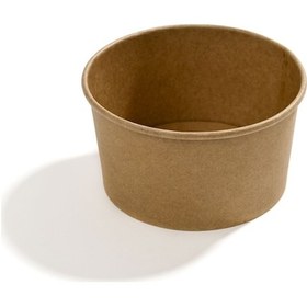 Resim 550 Cc Kraft Yuvarlak Salata Kasesi 500 Adet 