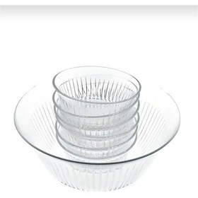 Resim Paşabahçe Frezya 7 Parça Salata Kasesi Servis Ve Sunum Seti - 950068 Şeffaf 