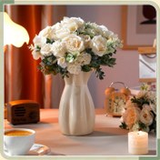 Resim 1 adet Açık Hava Yapay Gül ve Şakayık Buketi, UV Dayanımlı Plastik Çiçekler, Düğün ve Nişan İçin Mükemmel, Sonbahar Mevsimi İçin Uygun, Ev Dekorasyonu İçin İdeal, Açık Hava Avlusu İçin Uygun, Noel, Cadılar Bayramı, Şükran Günü, Sevgililer Günü ve Doğum Günü Partileri İçin Uygun, Kap Dahil Değil 