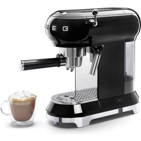 Resim Smeg Siyah Espresso Kahve Makinesi ECF01BLEU 