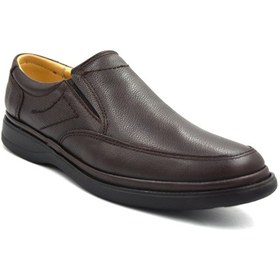 Resim Prego Hakiki Deri Poli Taban Topuk Dikeni Destekli Bağcıklı Erkek Günlük Confort Ayakkabı Kahve A4880 Ka 