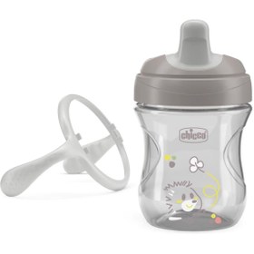 Resim Chicco Yarı Yumuşak Uçlu Bardak 6 Ay+ - Gri - Gri / Standart 
