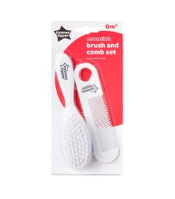 Resim Essentials Bebek Fırça ve Tarak Seti, 2'li Beyaz - Beyaz 