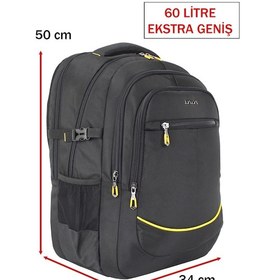 Resim Dada 09 17,3 inç Siyah Laptop Sırt Çantası 60 Litre Usb Typc-E Aparat Darbe Emici Koruma 