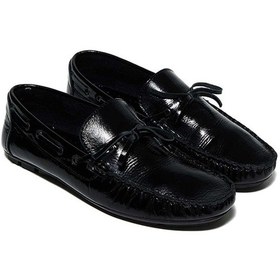 Resim Bestello Fiyonklu Poli Taban Loafer028-2088-24y Erkek Ayakkabı Siyah Rugan 