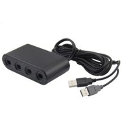 Resim Gc Sapından Wii U/pc/switch Dönüştürücü Adaptörüne Siyah 