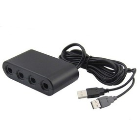 Resim Gc Sapından Wii U/pc/switch Dönüştürücü Adaptörüne Siyah 