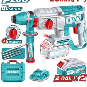 Resim Total TRHLI202682E 2x4.0AH Lı-Ion Akülü Kırıcı Delici 