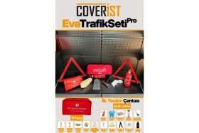 Resim Coverist Eva Trafik Seti Plus - 1 kg Yangın Tüpü - 2 Yıllık - Kırmızı - Bronz Paket 