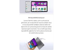Resim Lenovo 11 Inç 8gb Ram 128GB Sim Kartlı Tablet - Fullhd 90Hz IPS Ekran,dolby Atmos Ses, Çizim Kalemi ve Kılıf Hediyeli 
