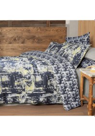 Resim Galiya King Size Battal Boy %100 Pamuk Flanel Pazen Nevresim Takımı Bej Bej 