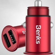 Resim C27 Araç Şarj Cihazı Çift USB 4.8A Hızlı Şarj Aleti Çakmaklık Tipi 