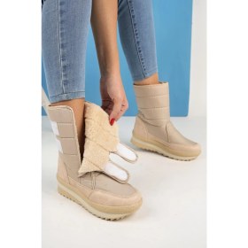 Resim Muggo Felya Garantili Kadın Içi Kürklü Cırtlı Yağmur ve Kar Botu 