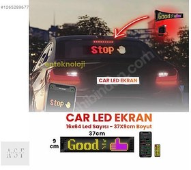 Resim Kişiselleştirilebilir Matrix Car LED Ekran (37x9cm) 