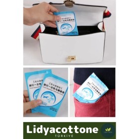 Resim Klozet Kapak Örtüsü Pratik Kullanımlı Hijyenik Klozet Kapağı Poşeti Avm Halka Açık Tuvalet 50 Adet 