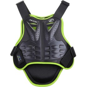 Resim Suntek Dirtbike Green L Için Motosiklet Koruma Yeleği Omurga 