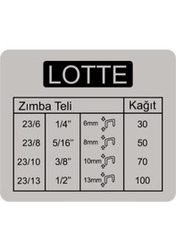 Resim Lotte Zımba Makinesi Arşiv Tipi 100 Yaprak 