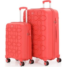 Resim Mçs Polipropilen 2li Valiz Seti Büyük & Kabin V376 S23sy1000050-set 00022 Mercan 