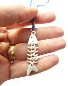 Resim cuaderno Balık Kılçığı Figürlü Araba Dikiz Ayna Süsü Hediyelik Aksesuar 