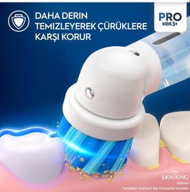 Resim Oral-B Vitality Pro Lion King Özel Seri Çocuklar İçin Şarj Edilebilir Diş Fırçası 
