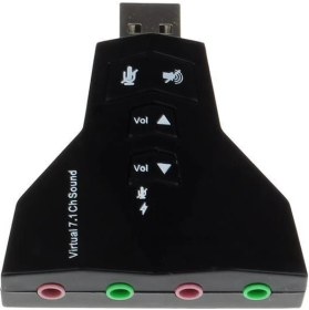Resim Alfais 4931 7.1 7 Kanal Mikrofon Destekli Çift Girişli Çevirici Harici Usb Ses Kartı 