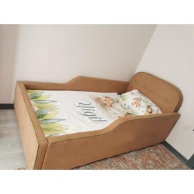 Resim Puf Bebe Montessori 90X190 Mdf Çocuk Yatağı (Yatak Dahildir) 