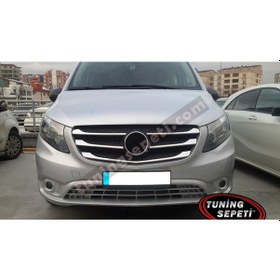 Resim Mercedes Vito W447 2014 Sonrası Ön Panjur 5 Parça Palanmaz Çelik 