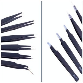 Resim Omeniv Paslanmaz Çelik Hobi Rötuş Tamir Klips Cımbız 6 Adet Set 