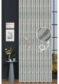 Resim 7975-1-75 Tül Perde V-1008 Kemik Kemik 