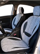 Resim Minderland Axiom Comfort Serisi Oto Koltuk Kılıfı, Keten-deri / Gri, Toyota Corolla İle Uyumlu 