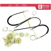Resim VW Transporter T5 Caravelle 2003-2015 İçin Ön Sağ Cam Kriko Seti 