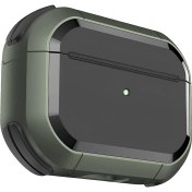 Resim Airpods Pro 2. Nesil Için Armor Serisi Darbelere Karşı Ultra Güçlü Koruma Fiber Karbon Arka Tasarım Airpods Kılıfı (Airpods Pro 2, Soft Haki) 