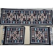 Resim 1.Kalite Uşak Kilimi Oto Koltuk Üzeri Serme Kilim Seti 