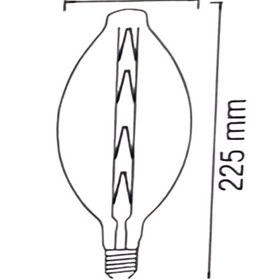 Resim Horoz 001-051-0008 Enigma Büyük Led Rustik Ampul Amber 8w 