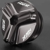 Resim Tongdashop Titanium Xadv750 Cnc Motor Yağ Kapağı Honda X-adv 2017-2024 Alüminyum Siyah Kırmızı 