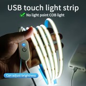 Resim COB Esnek Aydınlatma ile USB Işık Şeridi, Boyutuna Kesilebilir ve Ayarlanabilir Parlaklıkta, Dokunmatik Anahtarla Kontrol Edilebilir. E-Spor Dekorasyonu, E-Ticaret Arka Planları, Makyaj Aynaları, Banyo Aydınlatması, Mutfak Aydınlatması, Dikiş Makinesi Aydınlatması için Uygun ve Aile ve Sevgilileriniz için Harika Bir Hediye Olur. 