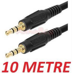 Resim 3.5 Mm Stereo Erkek Ses Aux Kablo 10 Metre 