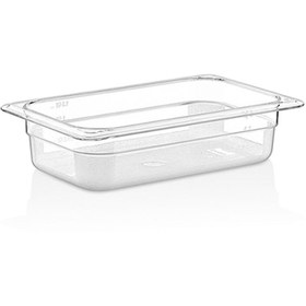 Resim Matar Endüstriyel Mutfak Ekipmanları Polikarbon 1/4 65mm Gastronom Küvet Şeffaf 