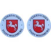 Resim Sticker World Wolfsburg Damla Plaka Pulu 2 Adet Parlak 