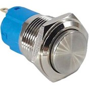 Resim 16mm Metal Kalıcılı Buton 1no/1nc Çıkık Ledsiz 