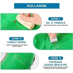 Resim Argeus Fiber Çanta Delik Tamir Yaması 4'lü Lacivert 